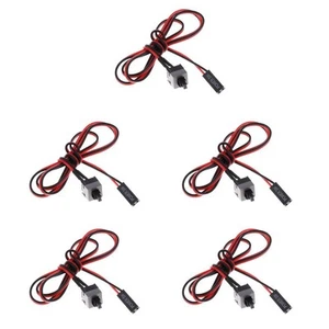 5 Pièces PC ATX Ordinateur Marche/Off/Reset Interrupteur Câble d'Alimentation Redémarrage Interrupteur - Photo 1/6