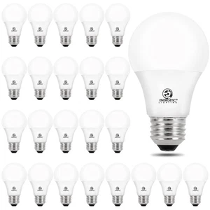 Paquete de 24 bombillas LED A19 energéticas, equivalentes a 60 vatios, luz diurna 5000K, E26... - Imagen 1 de 8