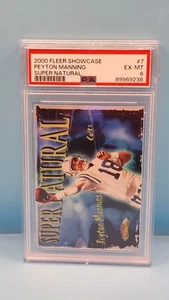 2000 Fleer Showcase 7 Peyton Manning Super Natural EX 6 PSA - Picture 1 of 3