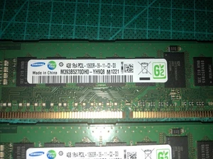HP Samsung 8GB(2X4GB) PC3L-10600R DDR 3 - 1333Mhz Unbuffered Memory - Used - Picture 1 of 9