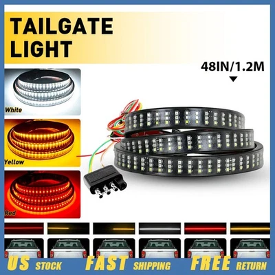 TIRA LED 48" FRENO TRASERO PUERTA TRASERA LUZ DE SEÑAL Ajuste CHEVY FORD DODGE TRUCK Foto 1 de 4