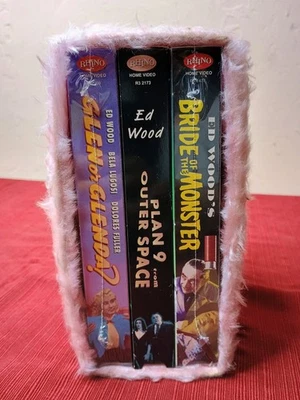 Super Rare Limited Edition Ed Wood Pink Fur VHS Box Set - 2 VHS ARE SEALED - Image 1 of 4