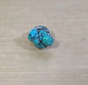 VINTAGE NAVAJO TÜRKIS SILBER KRAWATTE TAC Pin Ohrstecker - Bild 1 von 6