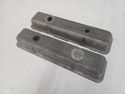 VALVE COVERS CAST ALUMINUM FINED CHEVY SMALL BLOCK SBC CORVETTE CAMARO 70's 350 - Image 1 of 4