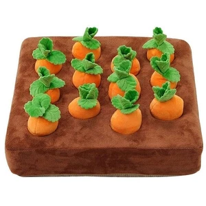 Pet Dog Chew Toy Snuffle Mat Carrot Plush Toy Durable Chew Puppy Cat Trainning - Picture 1 of 9