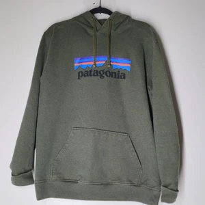 Patagonia Hoodie Mens Large Green Uprisal Hoody Sweatshirt Mountain Hiking Logo - Picture 1 of 5