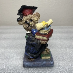 Graduation Bear Figurine-Cap and Gown-Diploma-Books-K’s Collection - Picture 1 of 6