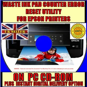 Waste Ink Pad End of Life Reset Fix for EPSON L130 L220 L360 L365 Printer CD NEW - Picture 1 of 12