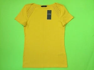 RALPH LAUREN Women’s Short Sleeve T-Shirt Size SMALL Yellow MSRP $59.50 - Picture 1 of 12