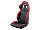 Sparco Car Seat Single Black/Red Fabric Sports Racing For Defender No Truck Cabs