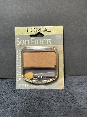 Vtg L'OREAL Soft Effects Eyecolour Metalico Soft Perle NOS SEALED Gold Eyeshadow - Image 1 of 2