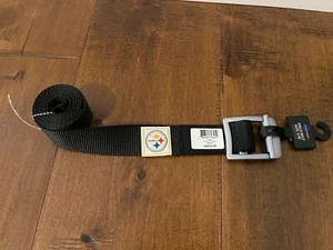 Pittsburgh Steelers NFL Football Adjustable Black Field Belt S/M 32-42 - New! - Picture 1 of 3