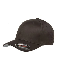 Flexfit ORIGINAL Adult Wooly Combed Twill Plain Baseball 6-Panel Cap Hat 6277 - Picture 1 of 21