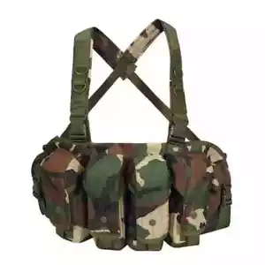 Chaleco Molle Body Armor Militar Táctico Ejército Bosque Camuflaje Pecho Plataforma AK - Imagen 1 de 30