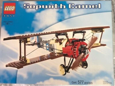 LEGO 3451 Creator Expert Sopwith Camel 2001 Aviation Sealed Box Set - Image 1 of 4