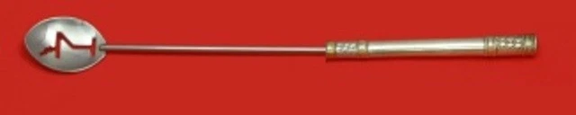 Aegean Weave Gold by Wallace Sterling Silver Martini Spoon HH WS Custom 10" - Image 1 of 1