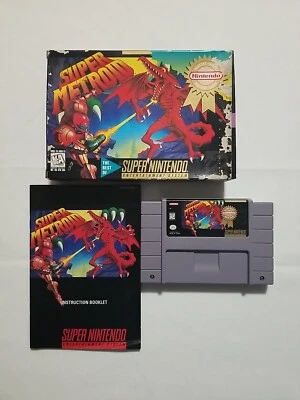 Super Nintendo Entertainment Sm. Super Metroid Players Choice Box Manual & Game  - Image 1 of 4