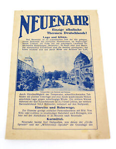 Alte Original Werbung Heft Broschüre Prospekt Bad Neuenahr 20/30iger Jahre