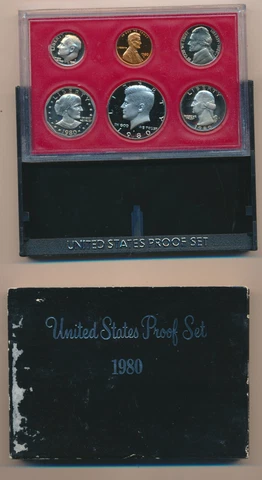 1980 U S MINT PROOF COIN SET Cover
