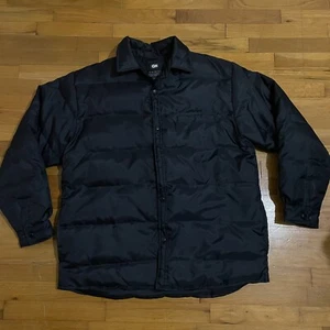 Vintage Black KOMAN Streetwear Men’s Large Snap Up Puffer Jacket READ - Bild 1 von 11