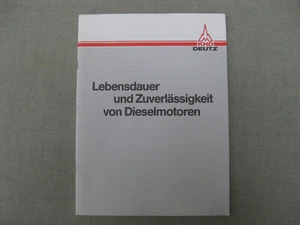 Deutz, KHD Lebensdauer und Zuverlässigkeit von Dieselmotoren 52 Seiten, Garthe - Bild 1 von 6