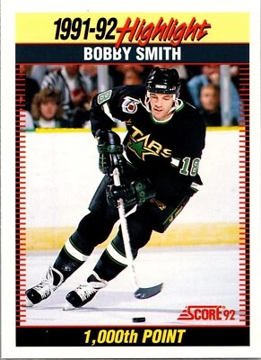 1992-93 Score Hockey - #446 Bobby Smith - Image 1 of 2