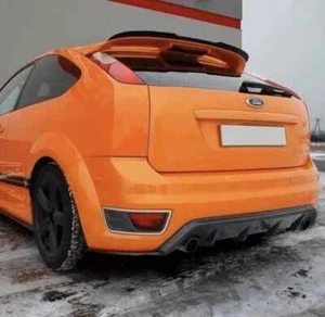 Labio de extensión de alerón negro brillante para Ford Focus ST MK2 2004-2011 ST225 Mods - Imagen 1 de 3