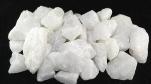 Quartz Crystals Snow White Raw Natural 5 Kilo 150 - 250 large pieces at 1" - 2" - Picture 1 of 1