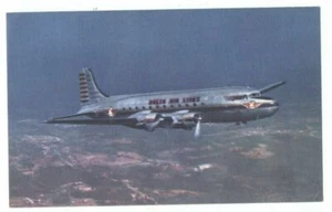 Delta Airlines Skymaster DC-4 - Original Werbepostkarte 40er Jahre - Bild 1 von 2