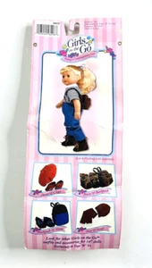 Girls On The Go Fashion Accessories 18" Doll Backpack and Shoes Brown New - Picture 1 of 4