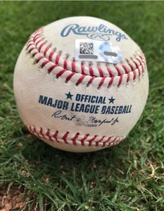 Game Used Baseball LAA @ TEX 8/4/2021 P Shohei Ohtani B Jonah Heim Foul - Picture 1 of 1