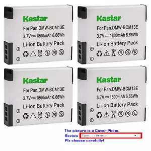 Kastar Replacement Battery for Panasonic Lumix DMC-SZ35 ZS40 ZS45 ZS50 Z60 Z100 - Picture 1 of 7