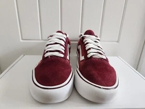 Vans Old Skool Canvas Burgundy Womens Lace Up Shoes UK 6 EUR 39 - Picture 1 of 10