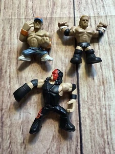 WWE Rumblers Lot 3 Mini Action Figuren 2,5" John Cena Triple H Kane Mattel - Bild 1 von 7