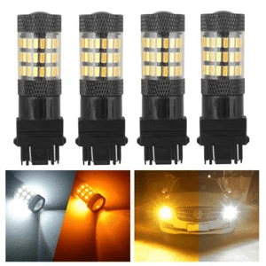 For Chevy Silverado1500 2500 White/Amber Switchback LED Turn Signal Lamp Bulb US - Picture 1 of 10