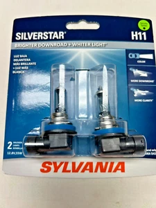 Sylvania Silverstar (2) Lampade alogene (H11ST.BP2) H11 NUOVE SCATOLA APERTA - Foto 1 di 3
