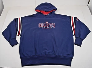 Vintage NFL Sweatshirt New York Giants Size XXL 90s Blue Majestic Tiki Barber 21 - Picture 1 of 10
