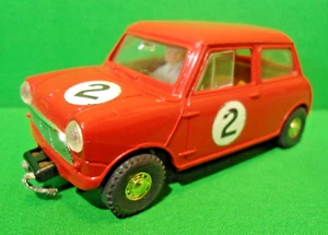 Coche Ranura Scalextric 1:32 C76 1965 Rojo BMC Austin Mini Cooper Tracción Delantera - Imagen 1 de 7
