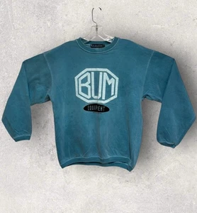 Vintage años 90 B.U.M. "Sudadera Equipment Puff Print ©️1991 mediana 20""x24""" - Imagen 1 de 6