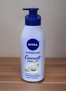 Nivea Lotion Coconut & Monoi Oil Infused 16.9 Ounce (500ml) Pump New - Picture 1 of 5