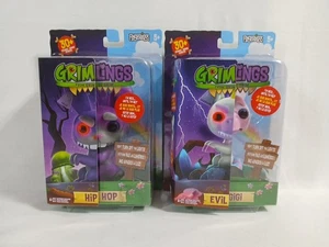 Grimlings Fingerlings Evil GiGi Unicorn & Hip Hop Bunny Rabbit SET of 2 NEW! - Picture 1 of 8