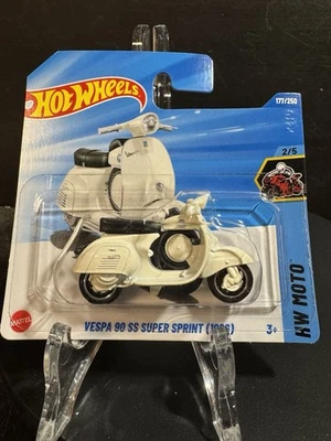 Hot Wheels Vespa 90SS Super Sprint 1966 Weiß 177/250 2025 2/5 HW Moto Motorrad - Bild 1 von 2