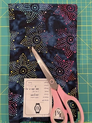 Batik Fabric Remnant - 100% cotton - #R-125 - 1  1/8yds - Image 1 of 2