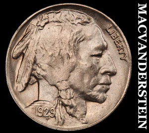 1929 Buffalo Nickel - Choice Gem Brilliant Uncirculated++++  Lustrous  #F5323 - Picture 1 of 2