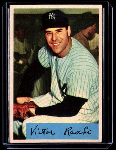 1954 Bowman Vic Raschi New York Yankees #33 SET BREAK - Picture 1 of 2