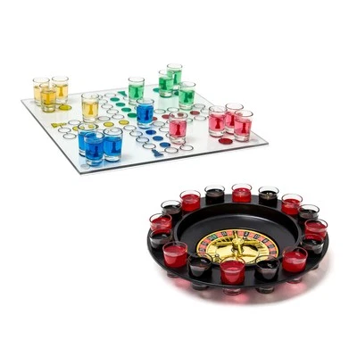 Trinkspiele set 16 Gläser Trinkspiel Set Saufspiel Set Drinking Ludo Set - Bild 1 von 4