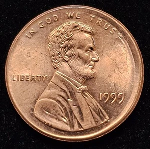1999 Broad Struck Lincoln Memorial Cent MINT ERROR BROADSTRUCK - Picture 1 of 2