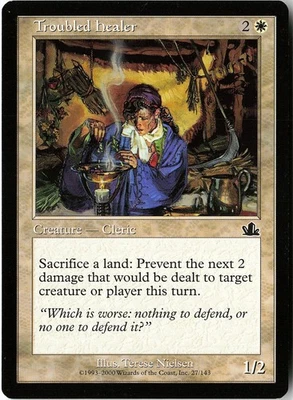 Troubled Healer Prophecy NM MTG - Image 1 of 2