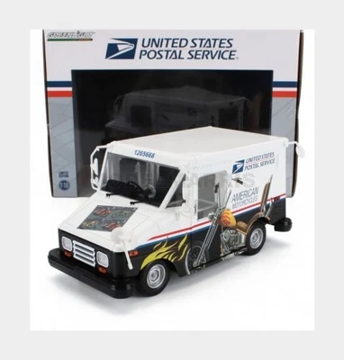 GREENLIGHT 13643 GRUMMAN - LLV TRUCK VAN USPS MAIL POST AMERICAN MOTORCYCLES 201 - Immagine 1 di 2