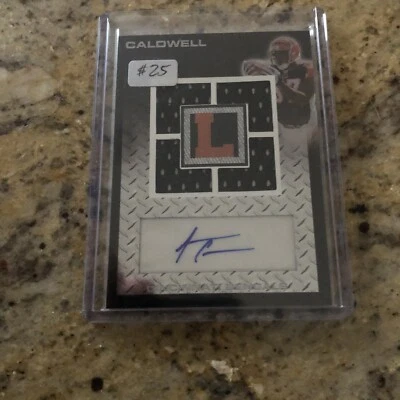 2008 TOPPS LETTERMAN ANDRE CALDWELL ROOKIE AUTO 15/75 AUTOGRAPH - Image 1 of 2